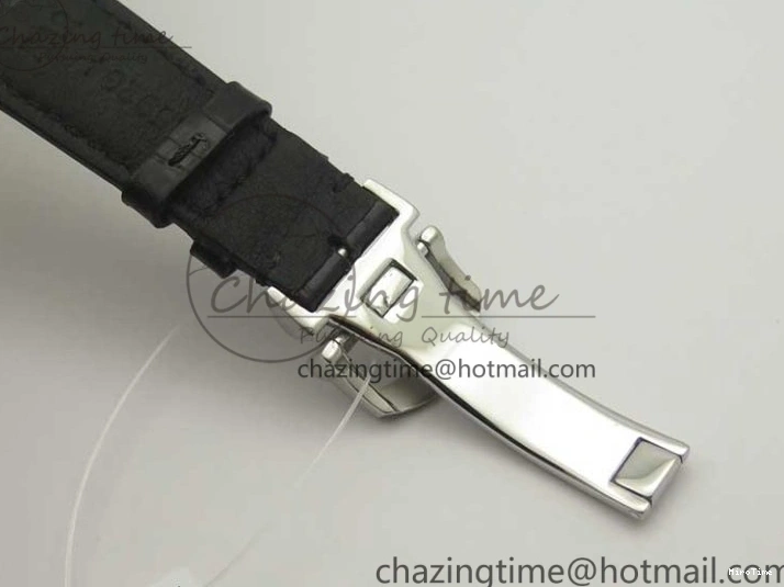 MIROTIME 0404 Portofino Automatic SS TWF 1:1 Best Edition Black Dial on Black Leather Strap A TravelReady 7199